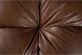 Кафяв кожен модулен диван 364 cm Hackman – Dutchbone