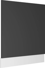 802564 vidaXL Панел за съдомиялна машина "Lyon" сив 59,5x3x67 см, инженерно дърво