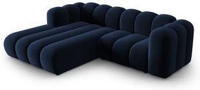 Тъмносин ъглов диван (ляв ъгъл) Lupine – Micadoni Home