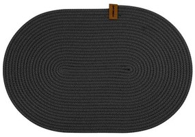 Horecano - Плетена подложка за хранене овал 32x44см антрацит (HC-24715) (YUV.109-А)