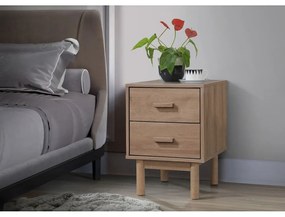 Нощно шкафче от декор от дъб в естествен цвят Melanie – Støraa