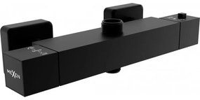 Mexen Cube термостатичен душ батерия, черна - 77250-70