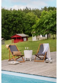 Сив/в естествен цвят градински шезлонг от масивно дърво Dionysus – Bonami Essentials