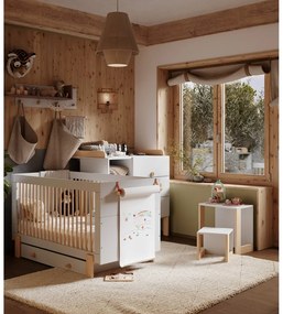 Светлосива маса за преобличане Cube - Pinio