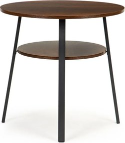 Масичка за кафе LOFT - метална конструкция, дървен декор