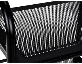 Черен метален подвижен стелаж 41x75 cm – Wenko