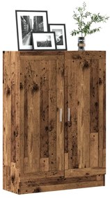 856148 vidaXL Шкаф за книги, старо дърво, 82,5x30,5x115 см, инженерно дърво