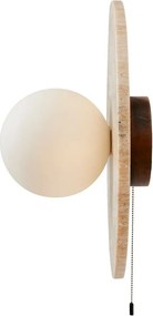 Бежова каменна стенна лампа ø 12 cm Hilde – Opviq lights
