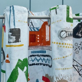 Синя детска завеса 2 бр. 168x183 cm Digger Dreams – Catherine Lansfield