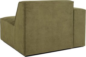 Модул за диван от зелен велур (ляв ъгъл) Sting - Scandic