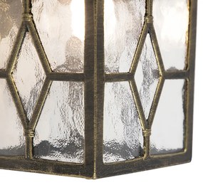 Романтична външна стенна лампа бронз - London