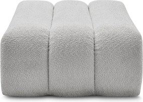 Светлосива табуретка от прежда с примки от букле Azra – Bobochic Paris