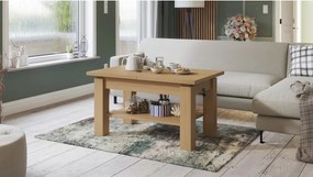 АСТОРИА Дъб Оазис - РАЗТЕГАТЕЛНА ХОЛНА МАСА С ПОВДИГАЩ МЕХАНИЗЪМ С РАФТ