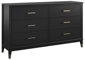 Черен скрин , 144 x 85 cm Westerleigh - CosmoLiving by Cosmopolitan