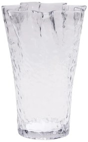 Стъклена ваза (височина 30 cm) Ruffle – Hübsch
