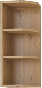 Обесен шкаф с рафтове ъглова Artista