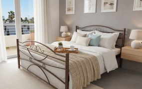 Легло Ramon-90x190-Brown Σφυρίλατο-Με ποδαρικό