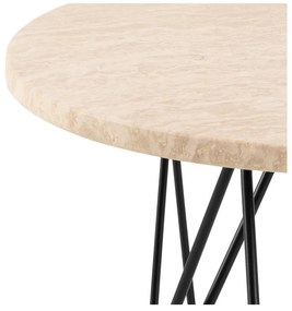 Кръгла странична масичка с плот от имитация на мрамор ø 55 cm Prunus – Actona