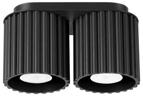 Sollux SL.1785 - Точково осветително тяло AURA 2xGU10/10W/230V черно