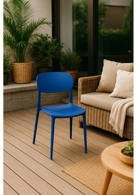 Син пластмасов градински стол Hébé – Bonami Essentials