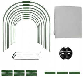 Малък градински политунел 10 x 0,5 m