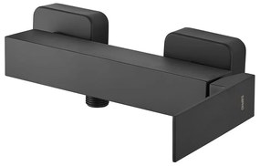 Матово-черна стенна душ батерия (1 изход) Latus – Sapho