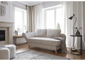 Бежов шезлонг от рипсено кадифе (ляв ъгъл) Chic Charlotte – Miuform