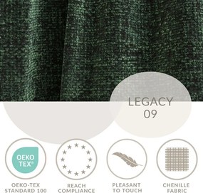 Тъмнозелен шенилов сгъваем/с място за съхранение ъглов диван (ляв ъгъл) Velto – Maison de Rêve