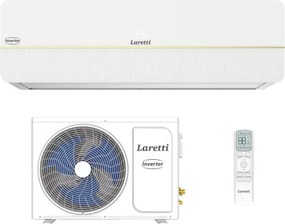 Инверторен климатик Laretti LR-09WF Gold Line, 9000 BTU, 25 м2, Обезвлажняване, Wi-Fi, R-32, Бял