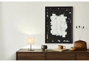 Черно-бежова настолна лампа с текстилен абажур (височина 30 cm) Kate – Fischer &amp; Honsel