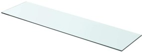 3051574 vidaXL Рафтове, 2 бр, панели прозрачно стъкло, 80x20 см