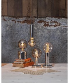 Основа на лампа в сребрист цвят 10 cm Glans – Star Trading