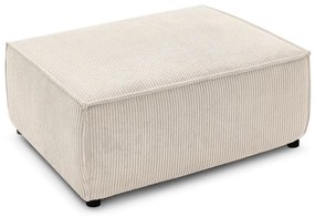 Бежова табуретка от велур Nihad - Bobochic Paris