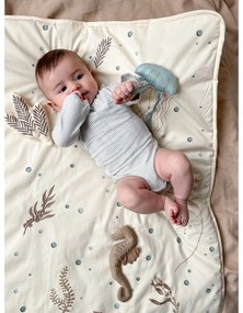 Светложълто детско килимче за игра 80x80 cm Sea Garden – Cam Cam Copenhagen