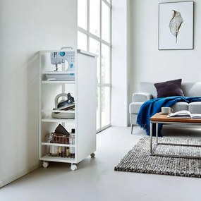 Бял метален подвижен стелаж 42x84,5x32 cm Tower – YAMAZAKI