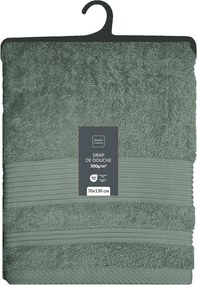 Светлозелена памучна хавлиена кърпа от тери 70x130 cm Tendresse – douceur d'intérieur