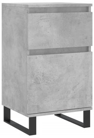 831172 vidaXL Бюфет бетонно сив 40x35x70 см инженерно дърво