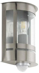 Eglo 97284 - Екстериорна Стенна лампа със сензор TRIBANO 1xE27/60W/230V IP44