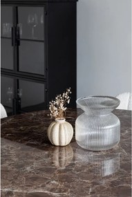 Кръгла трапезна маса с плот от имитация на мрамор ø 110 cm Maru – White Label