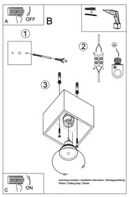 Сив прожектор 10x10 cm Geo – Sollux