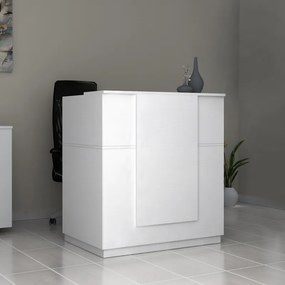 Gemini TopMebel меламиново рецепция в бял цвят 100x70x110cm.