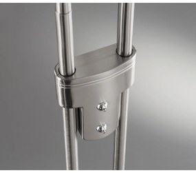 LED затъмняваща се подова лампа в сребрист цвят (височина 150 cm) Dent – Fischer &amp; Honsel