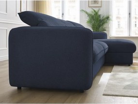 Тъмносин ъглов диван Achille – Bobochic Paris