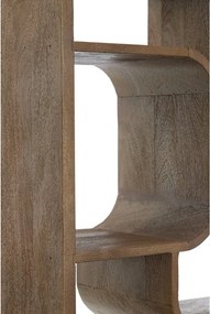 Стелаж от масивно манго в тъмно естествен цвят 100x200x30 cm Labare – Light &amp; Living