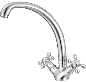 Смесител за кухня РЕТРО ICF 7002851 7313, месингов, хром, 24.4x21.2см