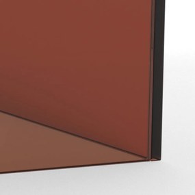 Кафяви стъклени масички за кафе в комплект 2 бр. 50x50 cm Dice – Actona