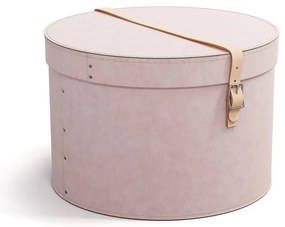 Декоративни светлорозови картонени кутии за съхранение в комплект от 2 бр. с капаци ø 37,5x25 cm Rut Restore Paper Laminate – Bigso