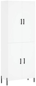 3195683 vidaXL Висок шкаф, бял, 69,5x34x180 см, инженерно дърво
