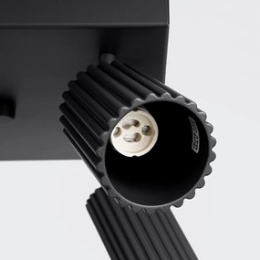 Черен метален прожектор ø 6,5 cm Gleam – Sollux