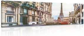 Картина на платно – Изглед на Айфеловата кула от улица в Париж